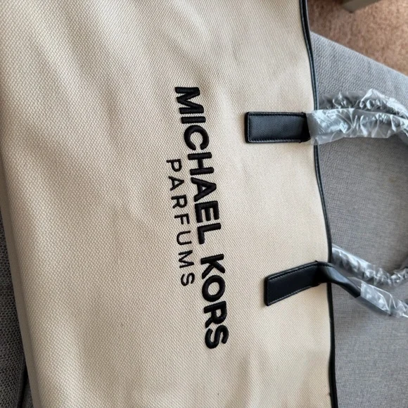 Michael Kors Tan and Black Tote - Picture 2 of 2